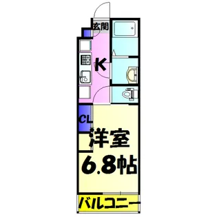 リブリ・サウザン ブライト【3階】の間取り