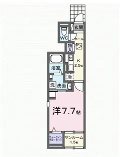 ヒカルサ豊橋東田町Ⅰ【1階】の間取り