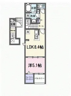 ヒカルサ豊橋東田町Ⅰ【2階】の間取り