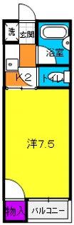ハイツセリエ【205号室】の間取り