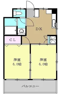 リリーハイツ丸山【301号室】の間取り