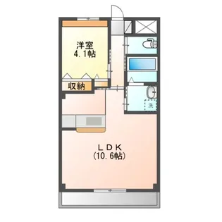 メルヴェール エスト【3階】の間取り