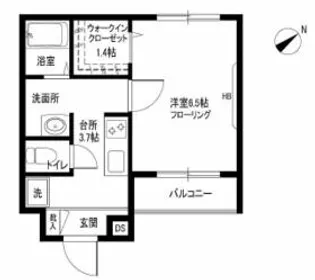 adagio【305号室】の間取り