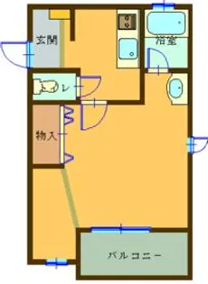 ドミールK2【2階】の間取り