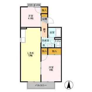 サンモールおゆみ野 B【1階】の間取り