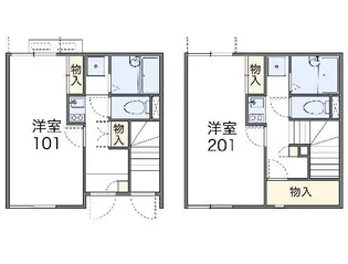 レオネクスト東伊場【2階】の間取り