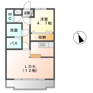 リバーサイド 26【1階】の間取り