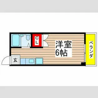 b´CASA幕張Ⅱre−born【2階】の間取り