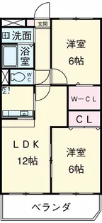 サンシャイン ユタカ【1階】の間取り