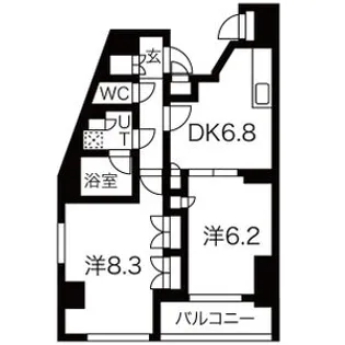 クレイシア戸越公園【5階】の間取り