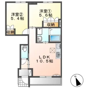 ソレイユ M.TⅡ【1階】の間取り
