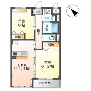 ラフィーネ【2階】の間取り
