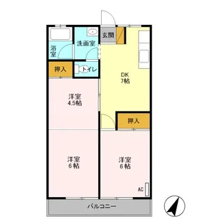 樹園マンション【2階】の間取り