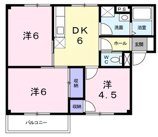 プラドール岡崎【1階】の間取り