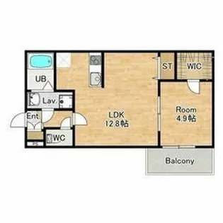 ジーメゾン岸和田レヴリア【3階】の間取り