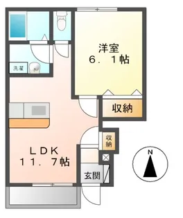 ピアコートM【1階】の間取り