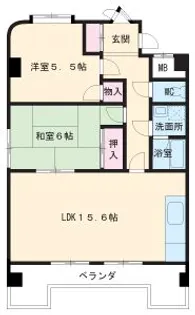 ユーキマンション【201号室】の間取り