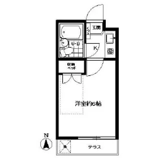 ジュネス稲田堤【1階】の間取り