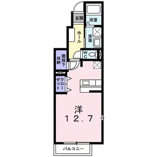 メゾン輝【1階】の間取り