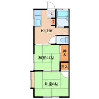 ルミエールハイツPARTⅡ【1階】の間取り