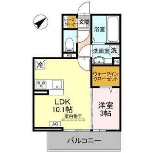 LA MAISON 本町【2階】の間取り