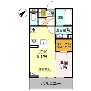 LA MAISON 本町【2階】の間取り