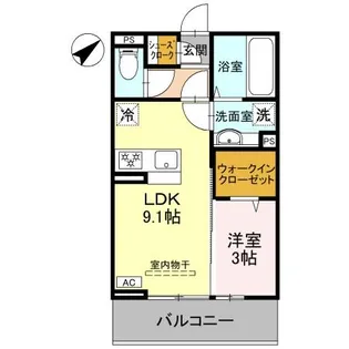LA MAISON 本町【3階】の間取り