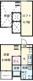 Castello chiave【103号室】の間取り