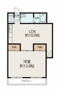 K−FLAT川戸【1階】の間取り