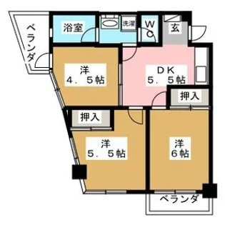 下田ビル【2階】の間取り