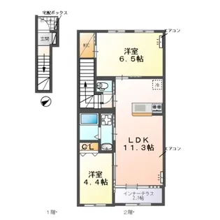 エターナルプレイス【2階】の間取り