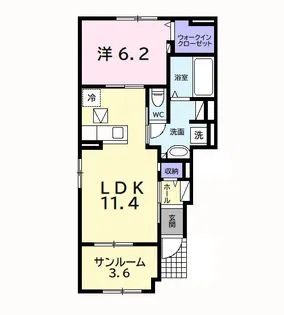 エトワール【1階】の間取り