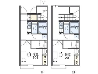 レオパレスリヴェールⅡ【104号室】の間取り