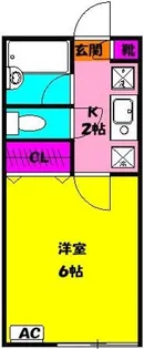 ル・ヴィラージュ【0102号室】の間取り