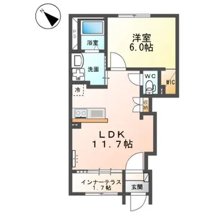 ベルフィオーレ 五番館【1階】の間取り