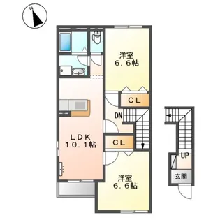 グレイスビラ・桜島【2階】の間取り