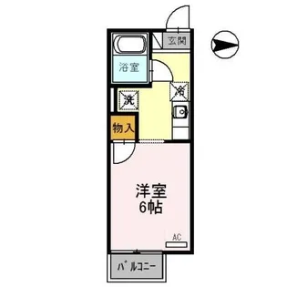 ジュネス阪本【1階】の間取り