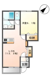 メゾン プリベール【1階】の間取り