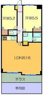 グレージュ和光弐番館【1階】の間取り