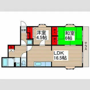 リ・ブート南流山【1階】の間取り