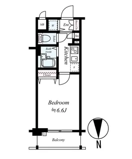 ドルチェ横浜 桜木町【303号室号室】の間取り