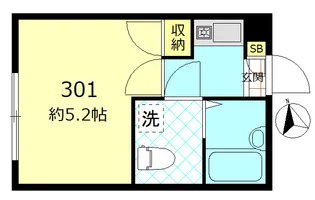 プリムローズ大森【301号室】の間取り