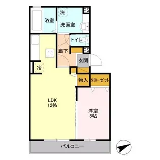 セジュールオッツ東下沢【1階】の間取り