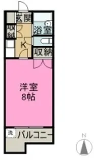 ドミトリー587【4階】の間取り