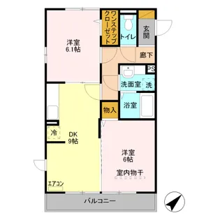 サザンボヌール【3階】の間取り