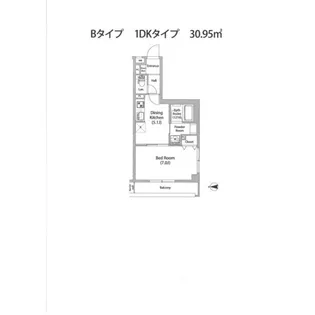 LIBR GRANT 世田谷弦巻【1階】の間取り