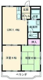 メリーメリーA【1階】の間取り