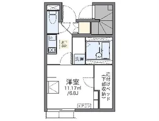 レオネクストジョーイ【102号室】の間取り