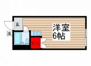 三山栗原ハイツ【2階】の間取り