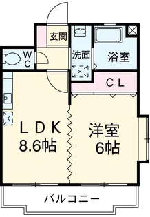 フィルリッチ【202号室】の間取り